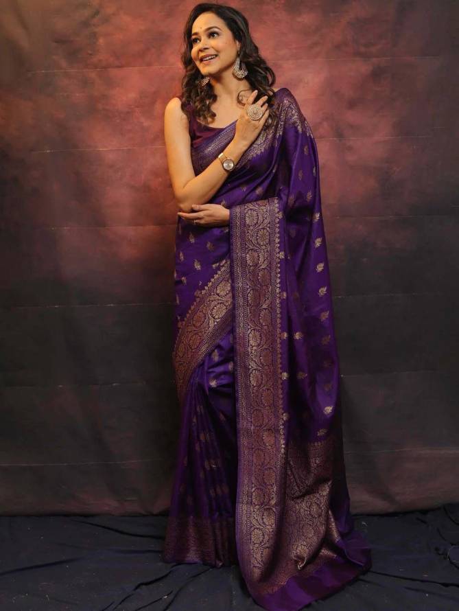 SF 708 Organic Banarasi Lichi Silk Sarees Wholesale Price In Surat